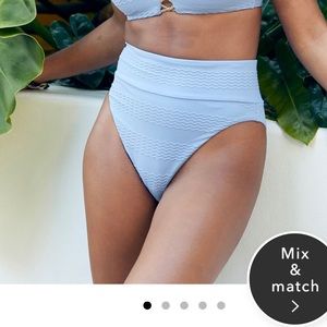 Aerie Jaquard High Cut Cheeky Bikini Bottom - NWT